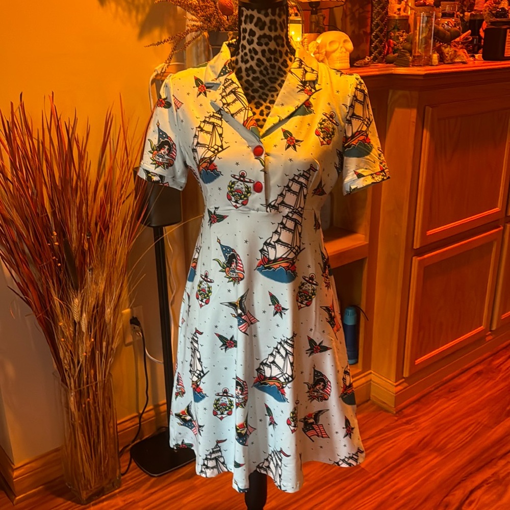 Sourpuss Nautical Themed Dress